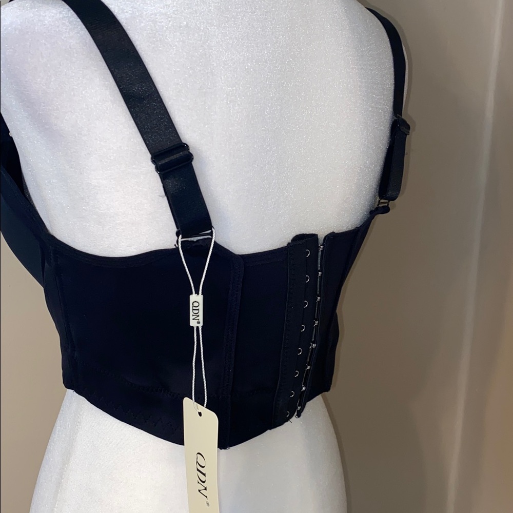 NWT QDN Wide Band Padded Bustier Bra 36C - Picture 3 of 7